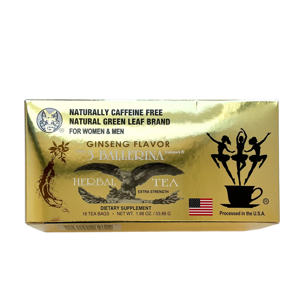 3 Ballerina Tea Herbal Drink Extra Strength Ginseng Flavour