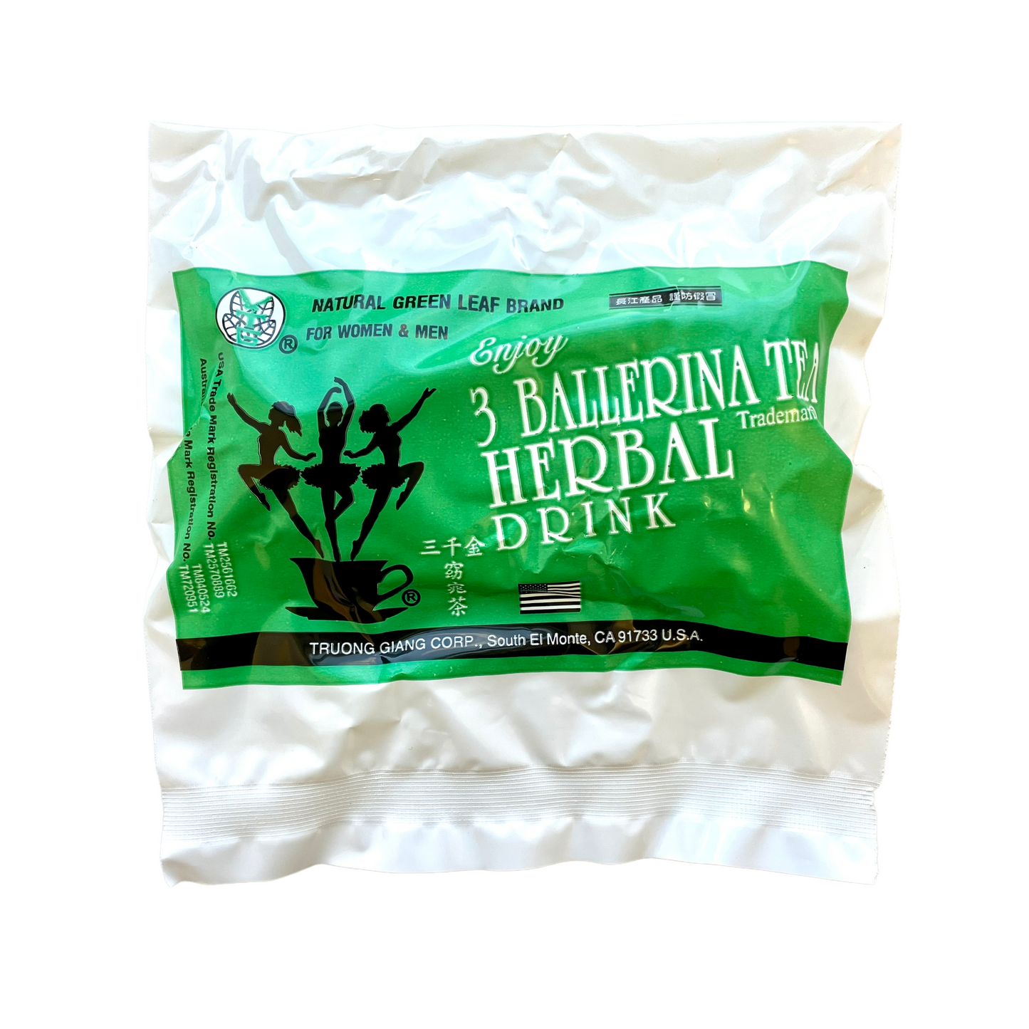 3 Ballerina Tea Herbal Drink - Extra Strength (18 Tea Bags)